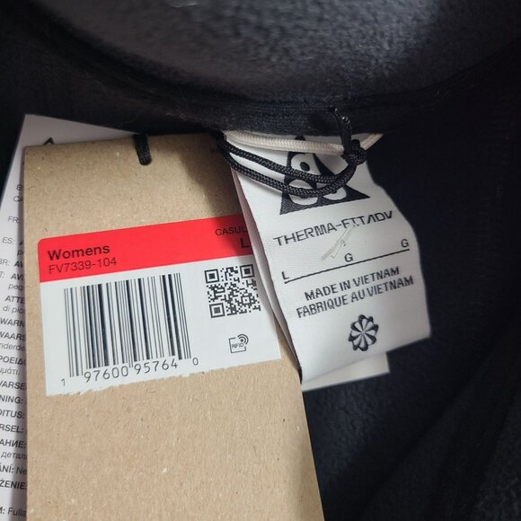 Nike Womens ACG Canwell Glacier Fleece Jacket FV7339-104 Size L Light Orewood - Picture 3 of 4